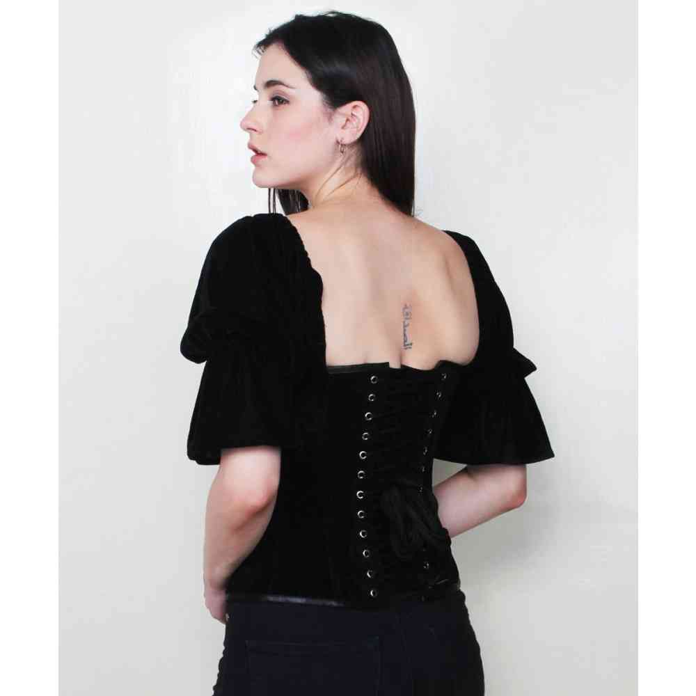 Attitude Corsets - Felerian survêtement corset - Noir